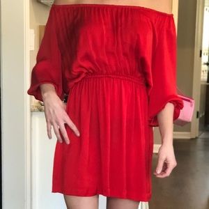 JOIE Off The Shoulder Dress - red XS. Retails $198